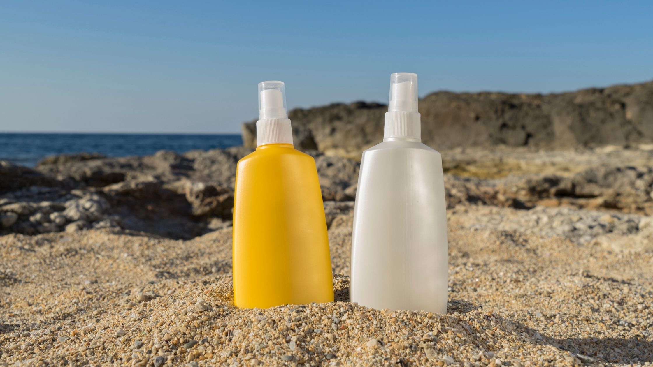 Sunscreen in skin care set