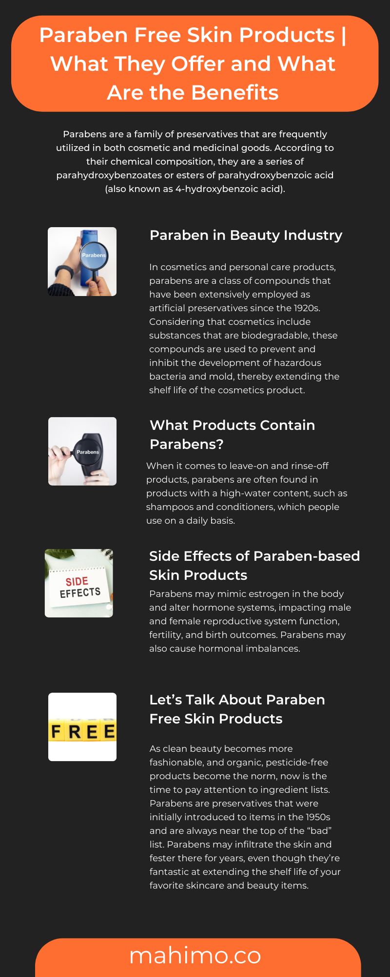 Paraben Free Skin Products
